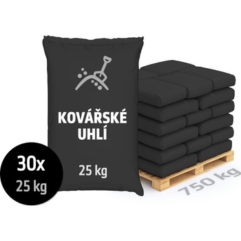 OPTIMTOP Kovářské pytlované černé uhlí, 750 kg