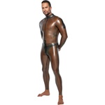 LateX Jumpsuit with Long Sleeves 2910454 Black S