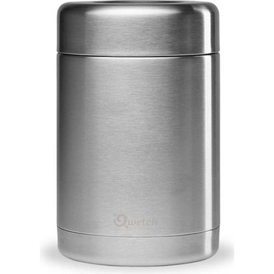 Qwetch Antikórová termoska na jedlo strieborná 650 ml