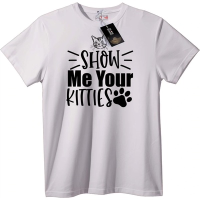 NOONEBRAND Тениска Покажи ми котките си - XL, Black
