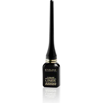 Eveline Cosmetics Liquid Precision 2000 Percent tekuté očné linky vodeodolné Black 4 ml