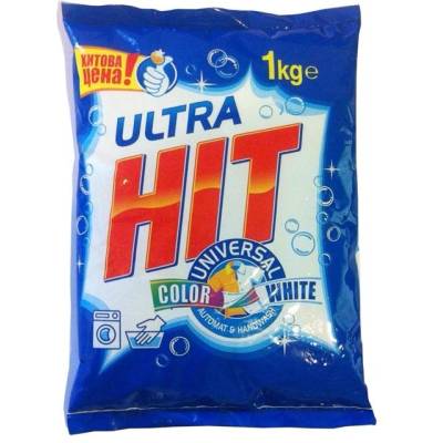 Ultra Hit Перилен препарат, прах, универсален, за бяло и цветно пране, 2 kg