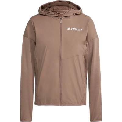 adidas Terrex Дамско синтетично яке adidas Terrex Women's XPR Wind Hybrid Fleece Synthetic jacket - Earth Strata - размер XL (104-6483-0215)