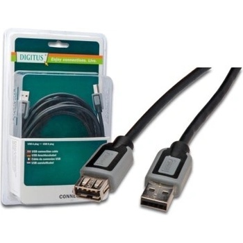 Digitus USB kábel predlžovací A-A, 2x tienený, 5m