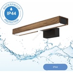 Brilagi Brilagi-LED огледално осветление WOODY MIRROR LED/8W/230V IP44 дъб/черно (BG0877)