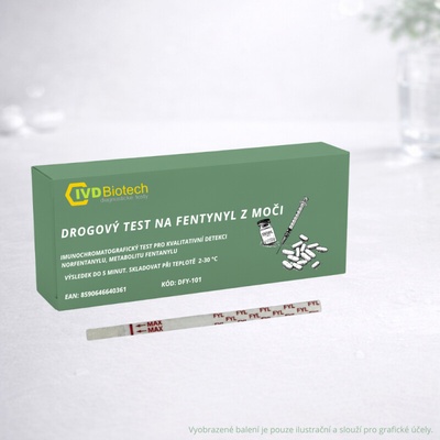 AllTest Drogový test na fentanyl FLY rychlý kazetový test z moči 1 ks