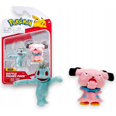 Jazwares Pokémon 2-dielny set Machop & Snubbull 5 cm