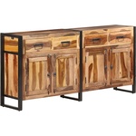 vidaXL Бюфет 172x35x80 см масивно акациево дърво с меден финиш (321698)