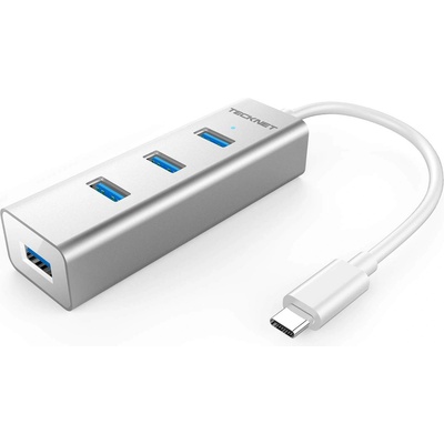 TeckNet TA400 Type-C Aluminum 4-Port USB 3.0 Hub - алуминиев USB-C хъб с 4xUSB изхода