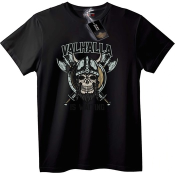 NOONEBRAND Тениска Валхала чака викинг - 2XL, Black