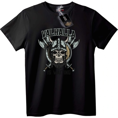 NOONEBRAND Тениска Валхала чака викинг - 2XL, Black