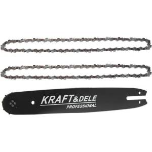 Kraft&Dele Шина за трион + 2 вериги 40 см 16" 10121 (kd10152)