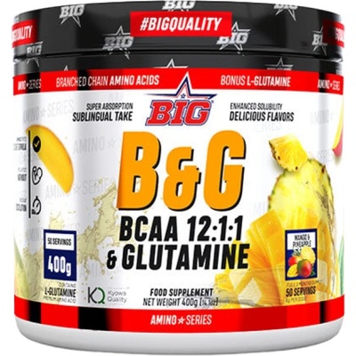 BIG B&G BCAA's 12: 1: 1 with Glutamine [400 грама] Манго с ананас