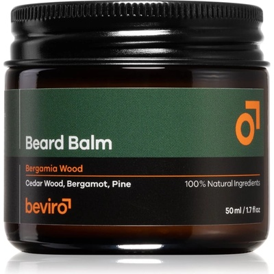 Beviro Beard Balm Bergamia Wood балсам за брада за мъже 50ml