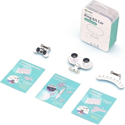 ElecFreaks Rozšiřující moduly pro Ring:bit V2 - snímač čáry, vzdálenosti, RGB LED modul EF90