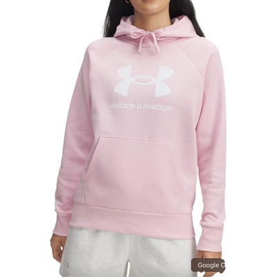 Under Armour Rival Fleece Big Logo Hoodie W 1379501-647 ružová