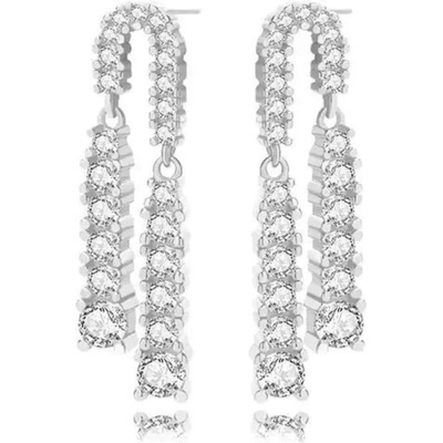 Silenti Jewelry Сребърни обеци "Искра