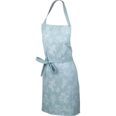 Kela Zástěra Svea mrazově modré listy KL-12791