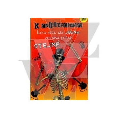 Blahopřání s textem Narozeniny Kostlivec Hrací, Albi