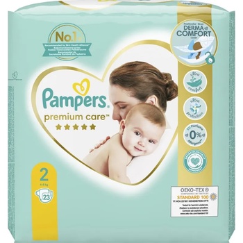 Image 1 of Pampers Premium Care Size 2 еднократни пелени 4-8 kg 23 бр
