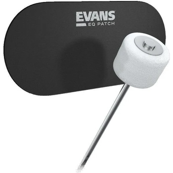 Evans EQPB2 EQ Patch Black Nylon Double Стикер за бас кожа (EQPB2)