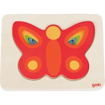 Goki Дървен пъзел Goki - Пеперуда (57486)