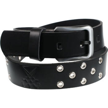 Image 1 of Leather & steel fashion Колан Луцифери - черен - lsf2 43