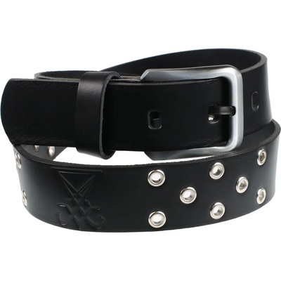 Leather & steel fashion Колан Луцифери - черен - lsf2 43