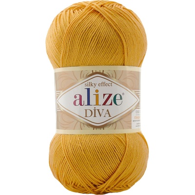 Alize příze Diva 488 sytě žlutá