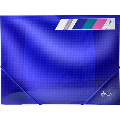 Kartón P+P Dosky na dokumenty s gumičkou ELECTRA A4 tmavo modré 5 ks