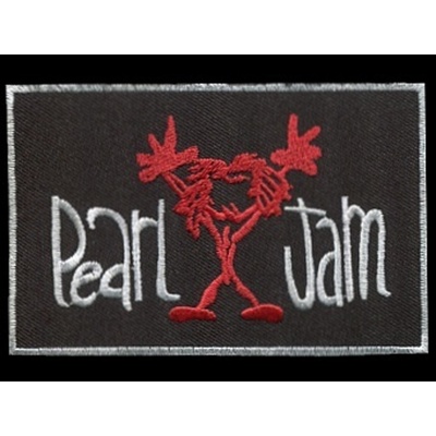 Nášivka PEARL JAM red vyšívaná zažehlovací