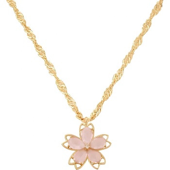 HARAHU Колие na-29395 - Златна / Розова kp29395 (na-29395)