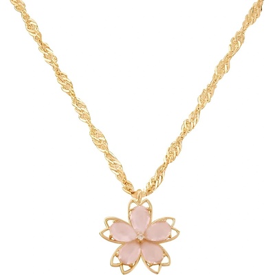 HARAHU Колие na-29395 - Златна / Розова kp29395 (na-29395)