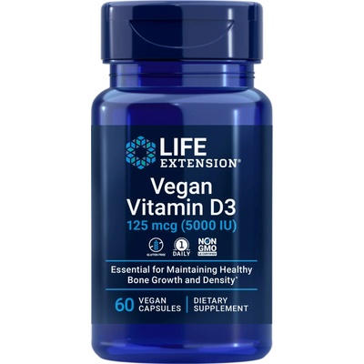 Life Extension Vegan Vitamin D3 125 µg 60 vege kapsúl