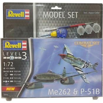 Revell ModelSet letadla 63711 Me262 & P-51B 1:72