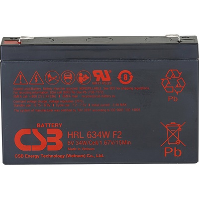 CSB HRL634W F2 6V 9Ah