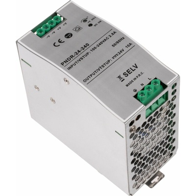 T-LED, LED zdroj 24V 240W PNDR-24-240 DIN lišta