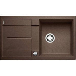 BLANCO Metra 5 - Мивка от Silgranit, 86x50 см, с регулиране на оттока, цвят „кафе 515041 (515041) Мивка за вграждане