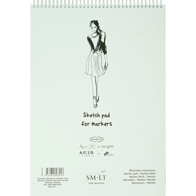 SM∙LT Art Sketch Pad for Markers A3 100 g