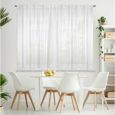 ZÁCLONA LUCY NA PÁSKE 350X150 CM BIELA