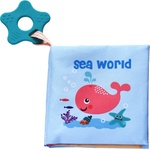 KikkaBoo Образователна текстилна книжка с чесалка Sea world (31201010270)