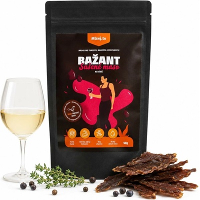 Mlsej.to Sušené maso bažant na víně 50 g