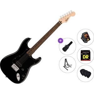 Squier Sonic Stratocaster HT H LRL Standard SET Black Електрическа китара