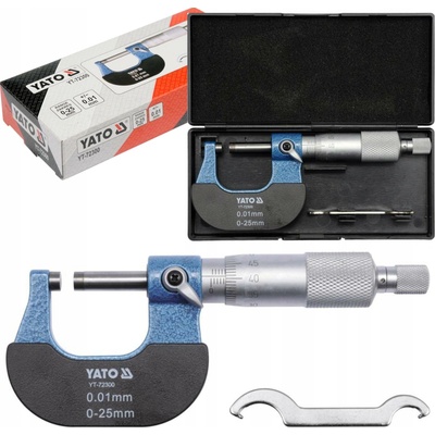 Yato vnější mikrometr s noniem 0-25mm