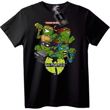 NOONEBRAND Тениска Wu-Костенурки - M, Black