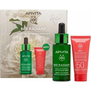 APIVITA Промо сет слънзезащитен против петна + серум, Apivita Promo Bee Radiant Serum 30ml & Bee Sun Safe Anti-Spot & Anti-Age Defense Face Cream 15ml