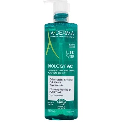 A-DERMA Biology AC Cleansing Foaming Gel почистващ гел за проблемна кожа 400 ml за жени