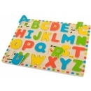 Drevené hračky Bigjigs vkládací puzzle Anglická abeceda s obrázky