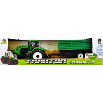 MaDe Traktor s přívěsem zelená
