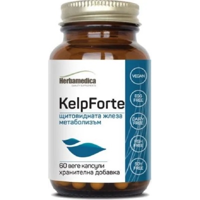 Herbamedica KelpForte, 400 mg, 60 капсули, Herbamedica